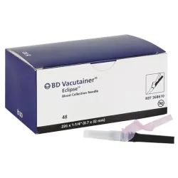 BD Vacutainer Eclipse Veiligheidscanule 22 G x 1 1/4" | 32 mm | 0,70 mm | zwart